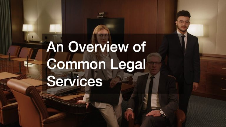 An Overview of Common Legal Services